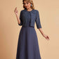 Elegant A-line Bateau Sleeveless Tea Length Mother of the Brides Dresses Online