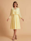 Elegant A-line Chiffon Jewel Short Mother of the Brides Dresses Online
