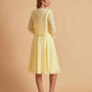 Elegant A-line Chiffon Jewel Short Mother of the Brides Dresses Online