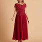 Elegant A-line Chiffon Short Sleeves Mother of the Brides Dresses Online