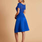 Elegant A-line Short Sleeves Jewel Knee Length Mother of the Brides Dresses