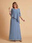 Elegant A-line Chiffon Half Sleeves V-neck Mother of the Brides Dresses Online