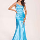 Satin One-shoulder Mermaid Bridesmaid Dresses Side Slit Pleats Floor Length