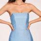 Sexy Beading Prom Dress Satin Sweetheart Strapless Side-Slit Mermaid Evening Dress