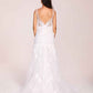 Sexy V-neck Open Back Mermaid Lace Floor Length Wedding Dress