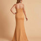 Elegant Satin Sweetheart Mermaid Side Slit Floor Length Bridesmaid Dresses