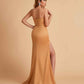 Elegant Satin Sweetheart Mermaid Side Slit Floor Length Bridesmaid Dresses