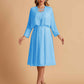 Elegant A-line Chiffon Jewel Short Mother of the Brides Dresses Online
