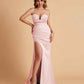 Elegant Satin Sweetheart Mermaid Side Slit Floor Length Bridesmaid Dresses