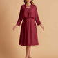 Elegant A-line Chiffon Jewel Short Mother of the Brides Dresses Online