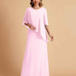 Elegant A-line Chiffon Half Sleeves V-neck Mother of the Brides Dresses Online