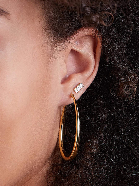 Oval Hoop Earrings Gold Hoops Or Silver Hoop Earrings For Women