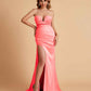 Elegant Satin Sweetheart Mermaid Side Slit Floor Length Bridesmaid Dresses