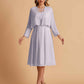 Elegant A-line Chiffon Jewel Short Mother of the Brides Dresses Online