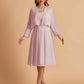 Elegant A-line Chiffon Jewel Short Mother of the Brides Dresses Online