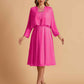 Elegant A-line Chiffon Jewel Short Mother of the Brides Dresses Online