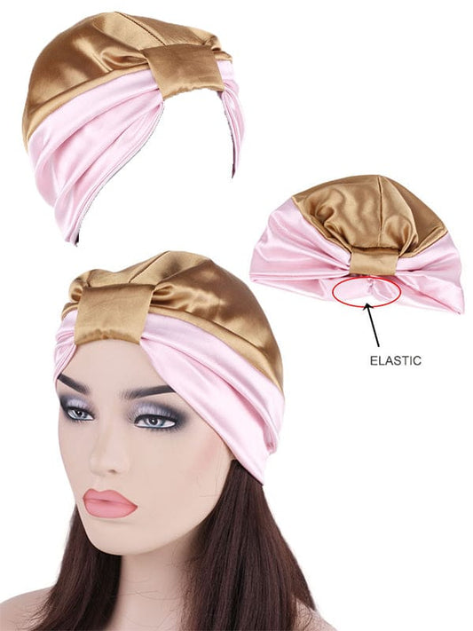 Double Stretch Satin Bandana Hat, Bridal Shower Cap