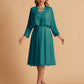 Elegant A-line Chiffon Jewel Short Mother of the Brides Dresses Online
