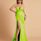 Elegant Satin Sweetheart Mermaid Side Slit Floor Length Bridesmaid Dresses