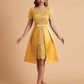 Elegant A-line Short Sleeves Jewel Knee Length Mother of the Brides Dresses