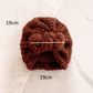 Autumn & Winter Warm Baby Head-wear Children's Lamb Wool Big Bow Pullover Hat