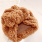 Autumn & Winter Warm Baby Head-wear Children's Lamb Wool Big Bow Pullover Hat