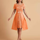 Elegant A-line Short Sleeves Jewel Knee Length Mother of the Brides Dresses