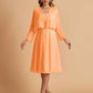 Elegant A-line Chiffon Jewel Short Mother of the Brides Dresses Online