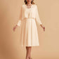 Elegant A-line Chiffon Jewel Short Mother of the Brides Dresses Online