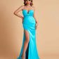 Elegant Satin Sweetheart Mermaid Side Slit Floor Length Bridesmaid Dresses