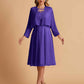 Elegant A-line Chiffon Jewel Short Mother of the Brides Dresses Online