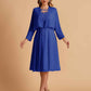 Elegant A-line Chiffon Jewel Short Mother of the Brides Dresses Online
