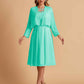 Elegant A-line Chiffon Jewel Short Mother of the Brides Dresses Online
