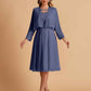 Elegant A-line Chiffon Jewel Short Mother of the Brides Dresses Online