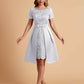 Elegant A-line Short Sleeves Jewel Knee Length Mother of the Brides Dresses