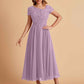 Elegant A-line Chiffon Short Sleeves Mother of the Brides Dresses Online