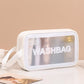Transparent Cosmetic Bag Translucent PVC Wash Bag Matte Storage Bag
