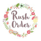 Rush order fee