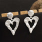 Earrings Cross-border Silver Or Gold Fashion Heart All-match High-end Women's Earrings